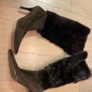 Vintage Saks Fifth Avenue fur boots